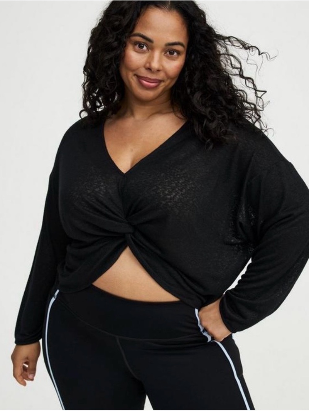 Torrid TRU Lightweight Hacci Hi Low Active Overshirt - Size 00 - NWT!